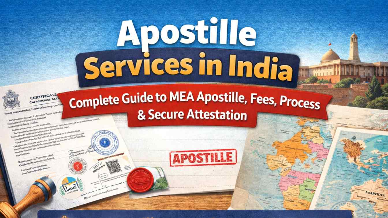 Apostille Services in India – Complete Guide to MEA Apostille, Fees, Process & Secure Attestation